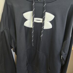 Under Armour Black Hoodie with White Logo